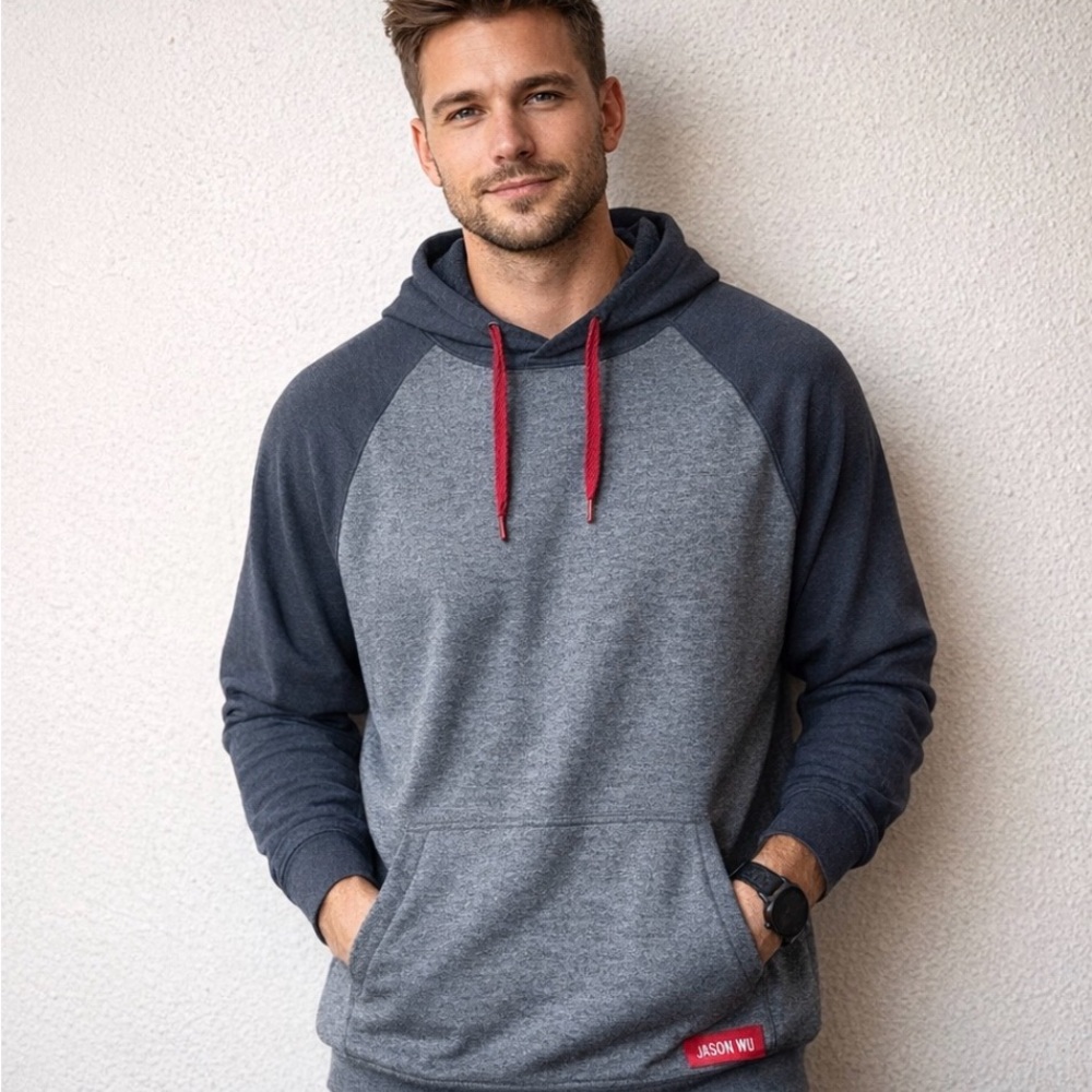 Jason Wu for Eva air‎ Men's Gray and Hoodie large